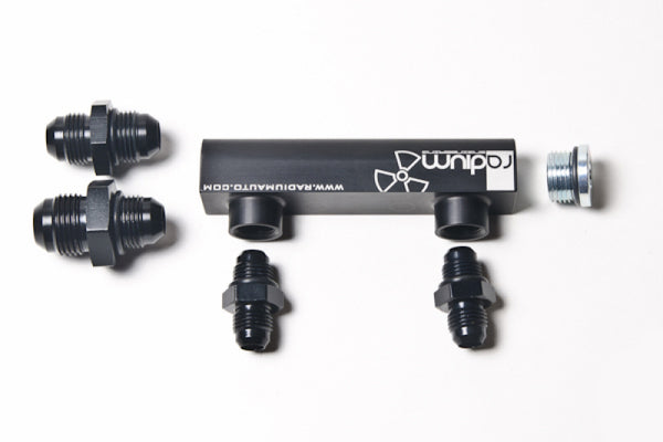 Radium Engineering Bosch Pumps 4 Port Manifold Reuses Check Valves - Universal | Universal (20-0463) main image 0